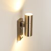 Brachy vägglampa utomhus, Vägglampa Färg i rostfritt stål, 2-ljuskällor, Rörelsedetektor