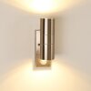Brachy vägglampa utomhus, Vägglampa Färg i rostfritt stål, 2-ljuskällor, Rörelsedetektor