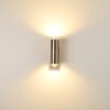 Brachy vägglampa utomhus, Vägglampa Färg i rostfritt stål, 2-ljuskällor, Rörelsedetektor