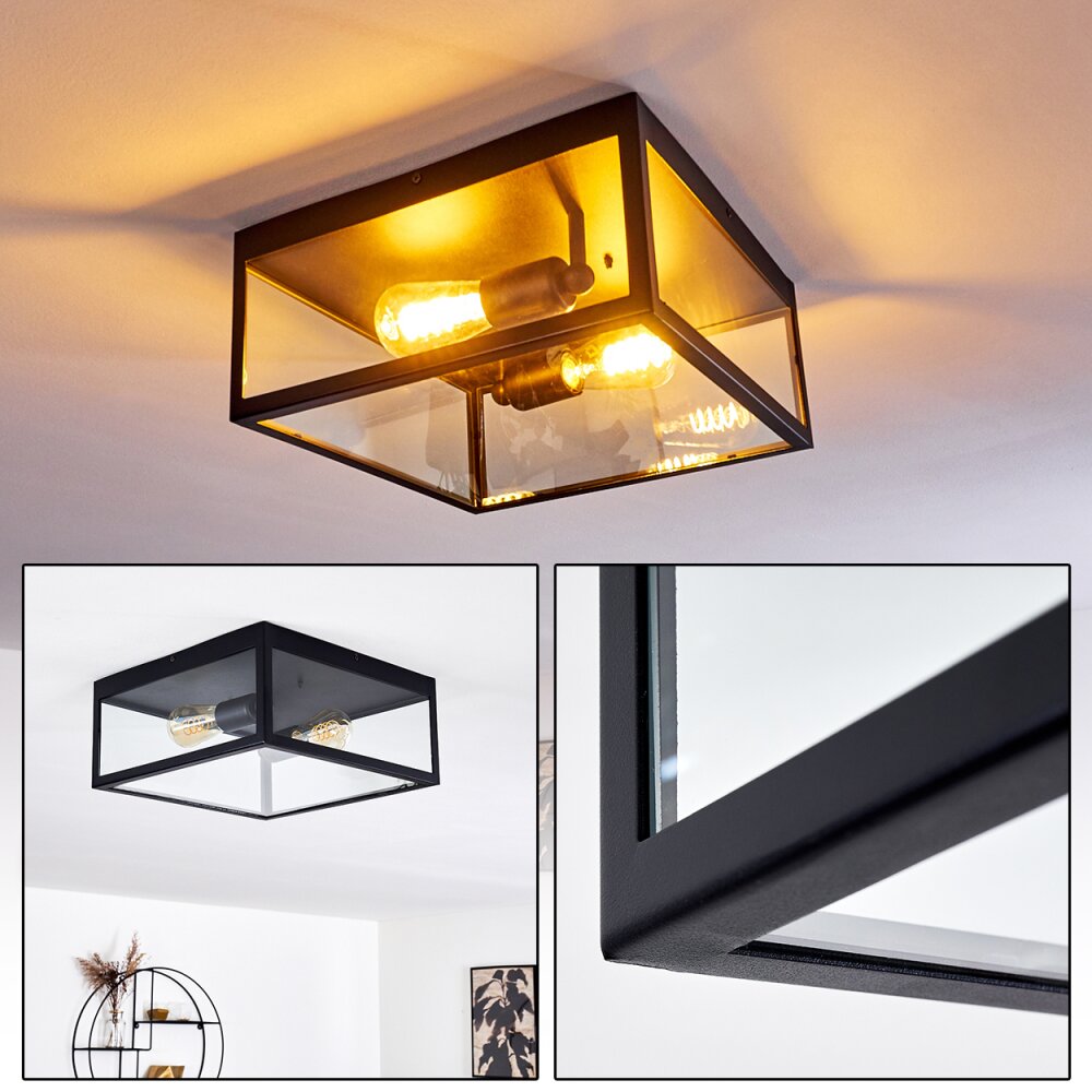 Moatize Taklampa Svart, 2-ljuskällor main product photo