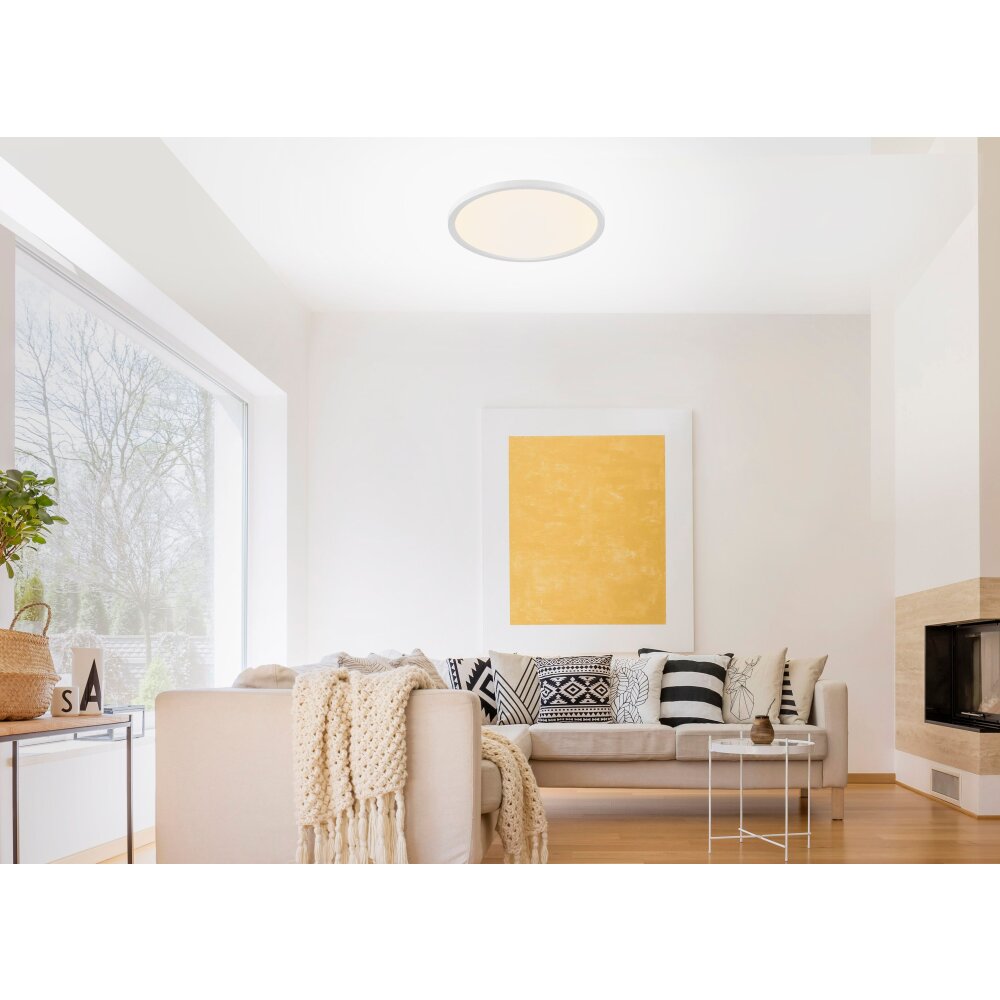 Leuchten Direkt FLAT Taklampa, Panel LED Vit, 1-ljuskällor, Fjärrkontroll main product photo