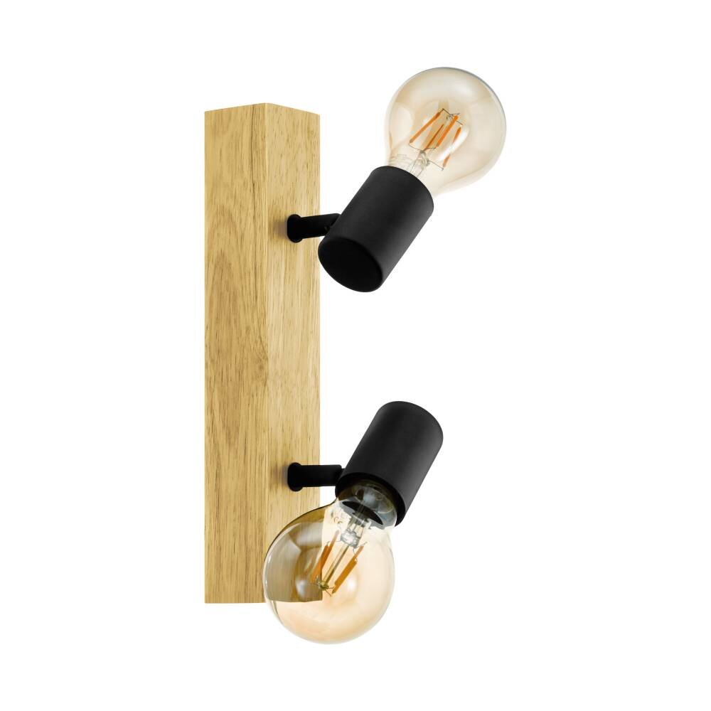 Eglo Lampor TOWNSHEND Taklampa, Takstrålkastare Brun, Svart, 2-ljuskällor main product photo
