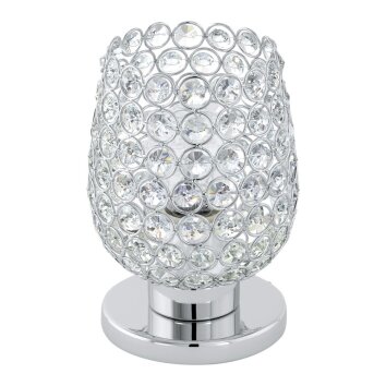 Eglo Eglo Bordslampa Krom, Klart, 1-ljuskällor