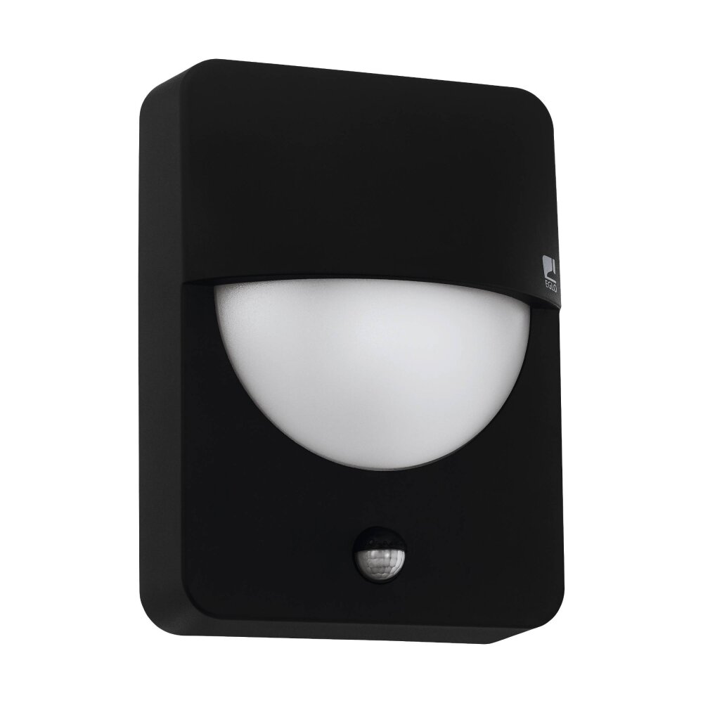 Eglo SALVANESCO Vägglampa Svart, 1-ljuskällor, Rörelsedetektor main product photo