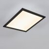 Essaouira Taklampa, Panel LED Svart, 1-ljuskällor, Fjärrkontroll
