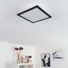 Essaouira Taklampa, Panel LED Svart, 1-ljuskällor, Fjärrkontroll
