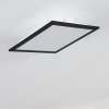 Essaouira Taklampa, Panel LED Svart, 1-ljuskällor, Fjärrkontroll
