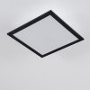 Essaouira Taklampa, Panel LED Svart, 1-ljuskällor, Fjärrkontroll