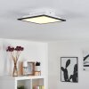 Essaouira Taklampa, Panel LED Svart, 1-ljuskällor, Fjärrkontroll