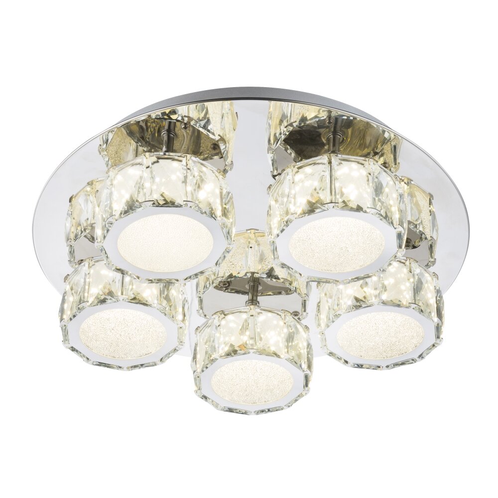 Globo BALDI Taklampa LED Krom, 1-ljuskällor main product photo