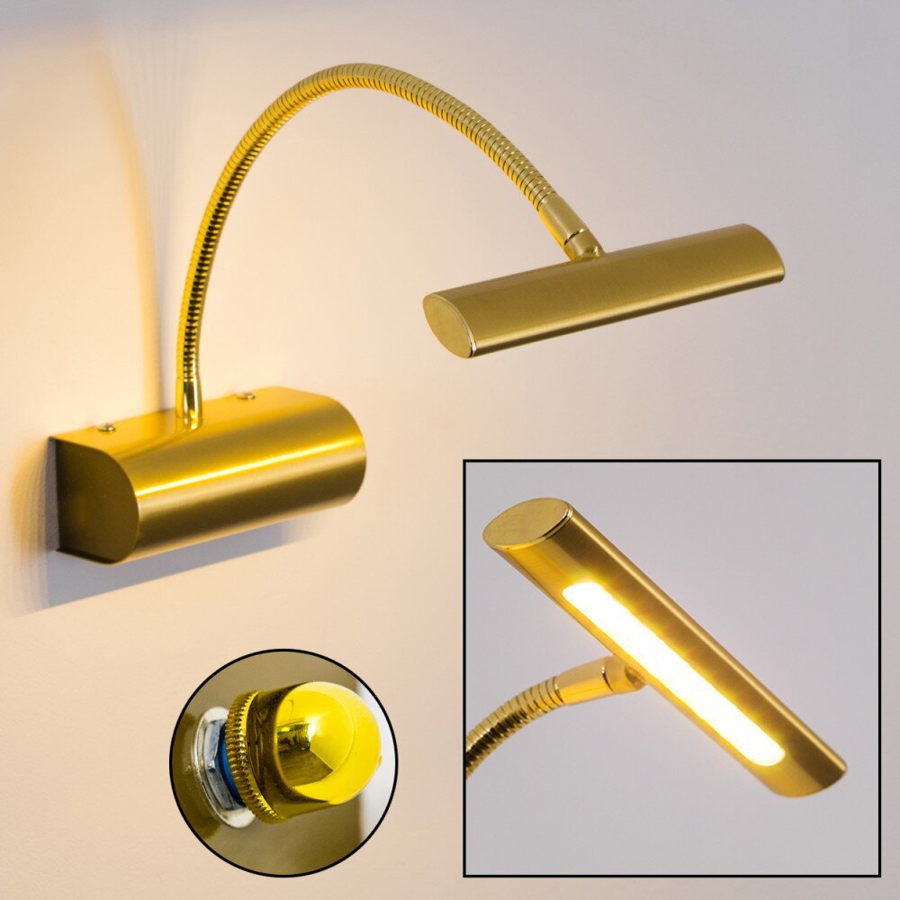 Trio CURTIS Vägglampa LED Mässing, 1-ljuskällor main product photo