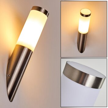 Norburg vägglampa utomhus, Vägglampa Rostfritt stål, 1-ljuskällor