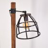 Haervej Golvlampa Trä mörkt, Svart, 1-ljuskällor