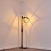 Haervej Golvlampa Trä mörkt, Svart, 1-ljuskällor