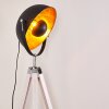 Jupiter Golvlampa Svart-guld, Vit, 1-ljuskällor