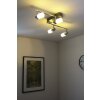 Trio CLAPTON Taklampa, Takstrålkastare LED Aluminium, Krom, Färg i rostfritt stål, 4-ljuskällor