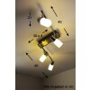 Trio CLAPTON Taklampa, Takstrålkastare LED Aluminium, Krom, Färg i rostfritt stål, 4-ljuskällor