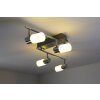 Trio CLAPTON Taklampa, Takstrålkastare LED Aluminium, Krom, Färg i rostfritt stål, 4-ljuskällor