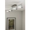 Trio CLAPTON Taklampa, Takstrålkastare LED Aluminium, Krom, Färg i rostfritt stål, 4-ljuskällor