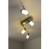 Trio CLAPTON Taklampa, Takstrålkastare LED Aluminium, Krom, Färg i rostfritt stål, 4-ljuskällor