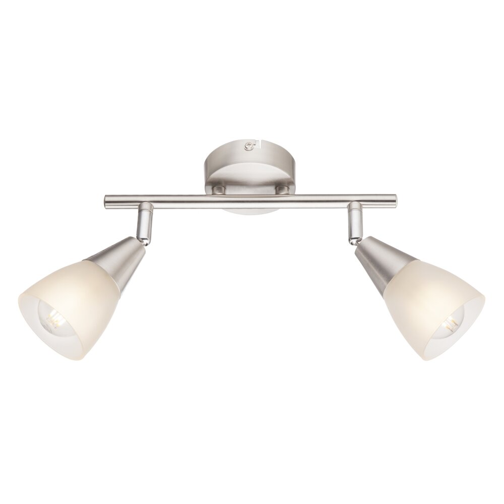 Globo TADEUS Taklampa, Takstrålkastare Nickel matt, 2-ljuskällor main product photo