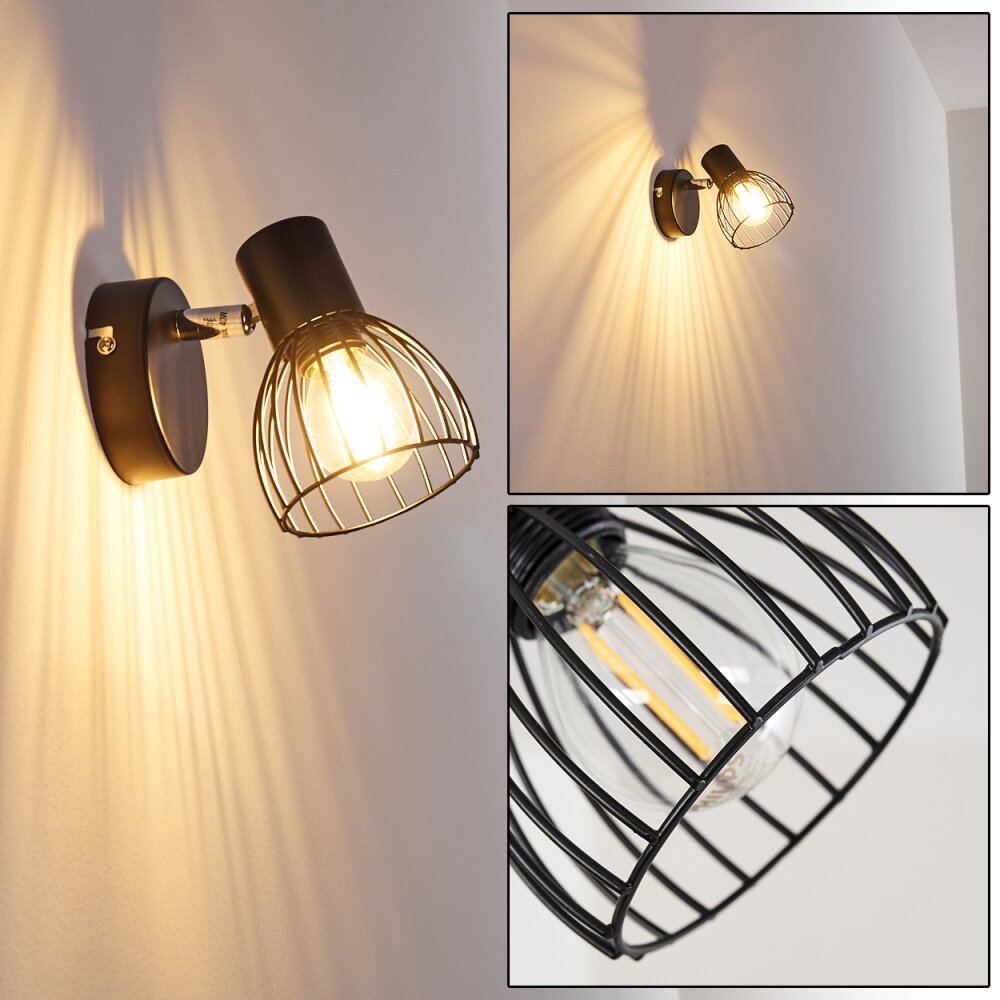 Bolderslev Vägglampa Krom, Svart, 1-ljuskällor main product photo