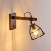 Haervej Vägglampa Trä mörkt, Svart, 1-ljuskällor