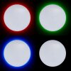 Brilliant Edna Taklampa LED Krom, 1-ljuskällor, Fjärrkontroll, Färgväxlare