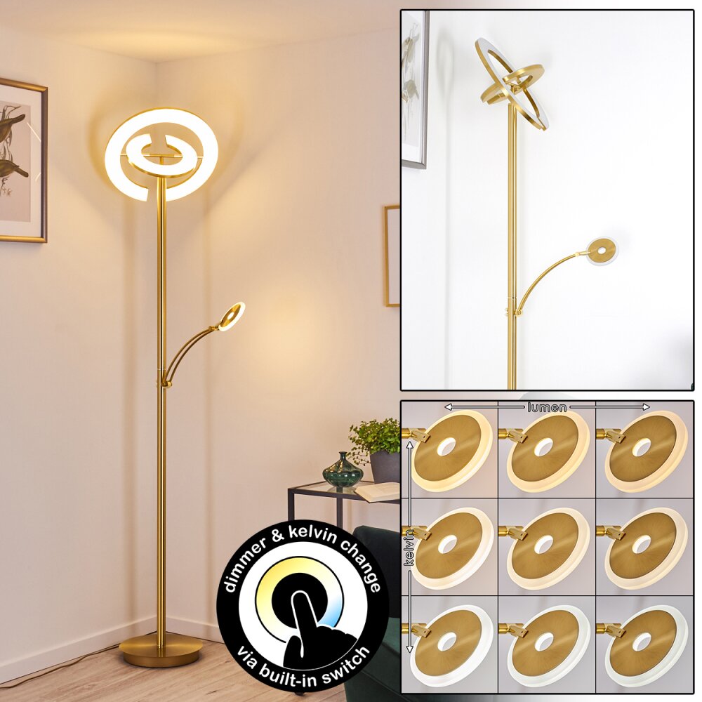 Umag strålkastare, Golvlampa LED Mässing, 2-ljuskällor main product photo