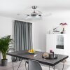 Bendigo Taklampa, Takfläkt med belysning LED Krom, 1-ljuskällor