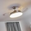Bendigo Taklampa, Takfläkt med belysning LED Krom, 1-ljuskällor