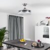 Bendigo Taklampa, Takfläkt med belysning LED Krom, 1-ljuskällor