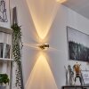 Sapri Up & Down Lampa, Vägglampa, Vägglampa med lins Nickel matt, 1-ljuskällor