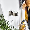 Sapri Up & Down Lampa, Vägglampa, Vägglampa med lins Nickel matt, 1-ljuskällor