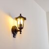 Valtimo vägglampa utomhus, Vägglampa Svart, 1-ljuskällor, Rörelsedetektor