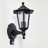 Valtimo vägglampa utomhus, Vägglampa Svart, 1-ljuskällor, Rörelsedetektor