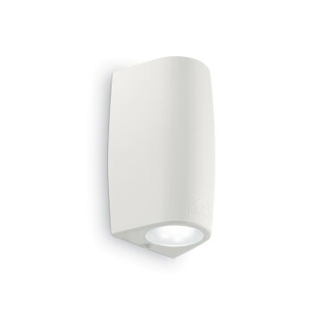 Ideallux KEOPE vägglampa utomhus, Vägglampa Vit, 2-ljuskällor