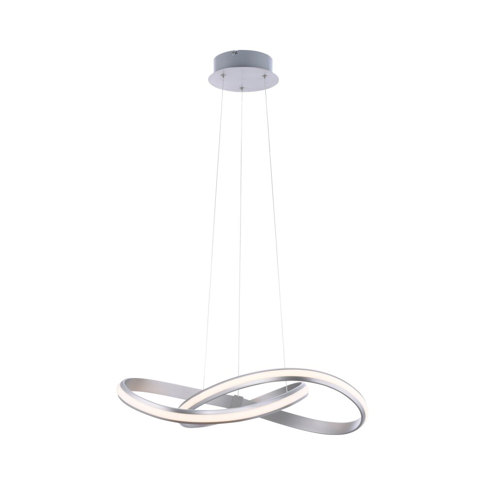 Leuchten Direkt Ls-MELINDA Pendelbelysning LED Rostfritt stål, 1-ljuskällor, Fjärrkontroll, Färgväxlare main product photo