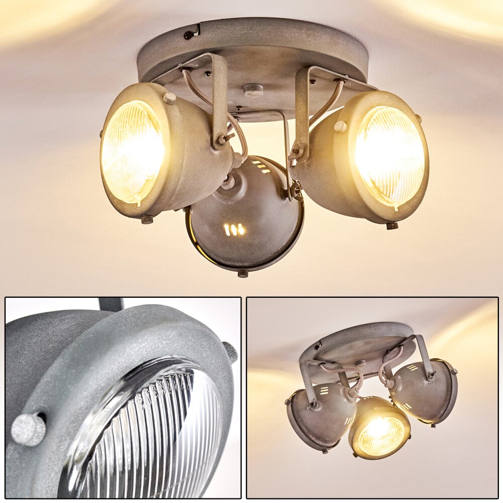 Glostrup Taklampa, Takstrålkastare LED Grått, 3-ljuskällor main product photo