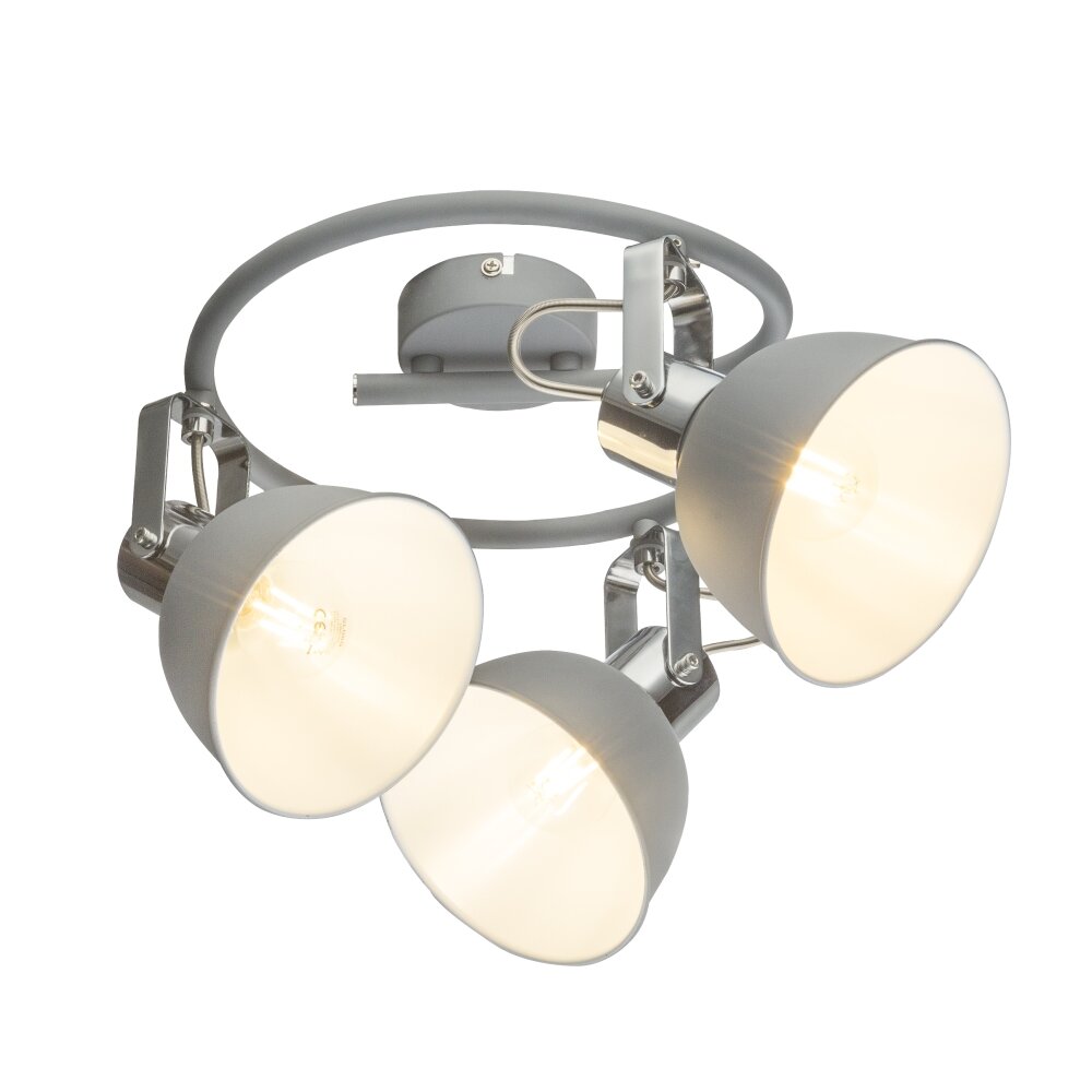 Globo Gerda Taklampa, Takstrålkastare Grått, 3-ljuskällor main product photo
