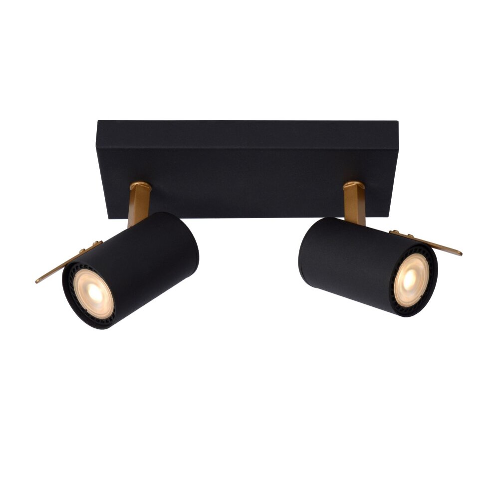 Lucide GRONY Taklampa, Takstrålkastare Svart, 2-ljuskällor main product photo
