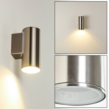 Brachy vägglampa utomhus, Vägglampa LED Rostfritt stål, 1-ljuskällor