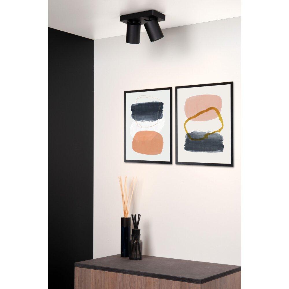 Lucide LENNERT Taklampa, Takstrålkastare LED Svart, 2-ljuskällor main product photo