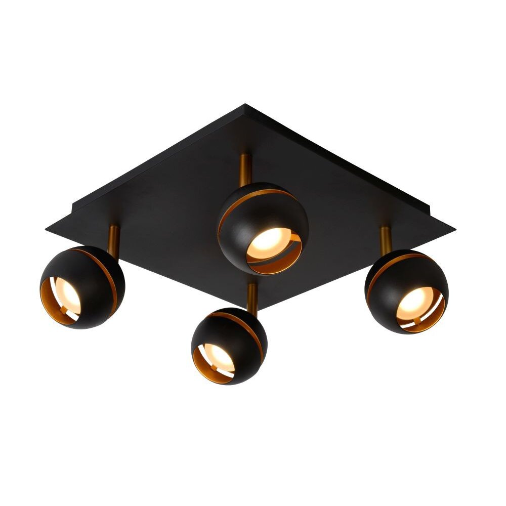 Lucide BINARI Taklampa, Takstrålkastare LED Svart, 1-ljuskällor main product photo