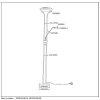 Lucide CHAMPION Golvlampa, Golvlampa LED Svart, 2-ljuskällor