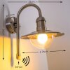 Elima vägglampa utomhus, Vägglampa Färg i rostfritt stål, 1-ljuskällor, Rörelsedetektor