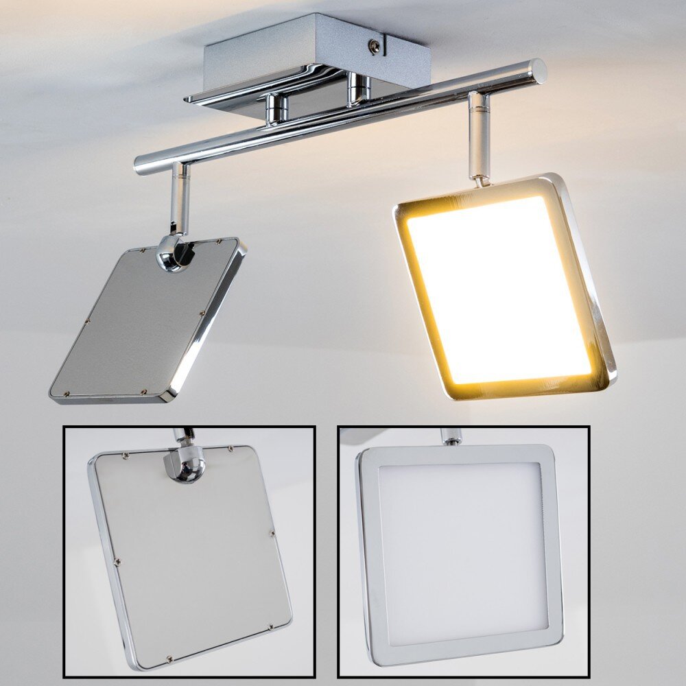 Monteria Taklampa, Takstrålkastare LED Krom, 2-ljuskällor main product photo