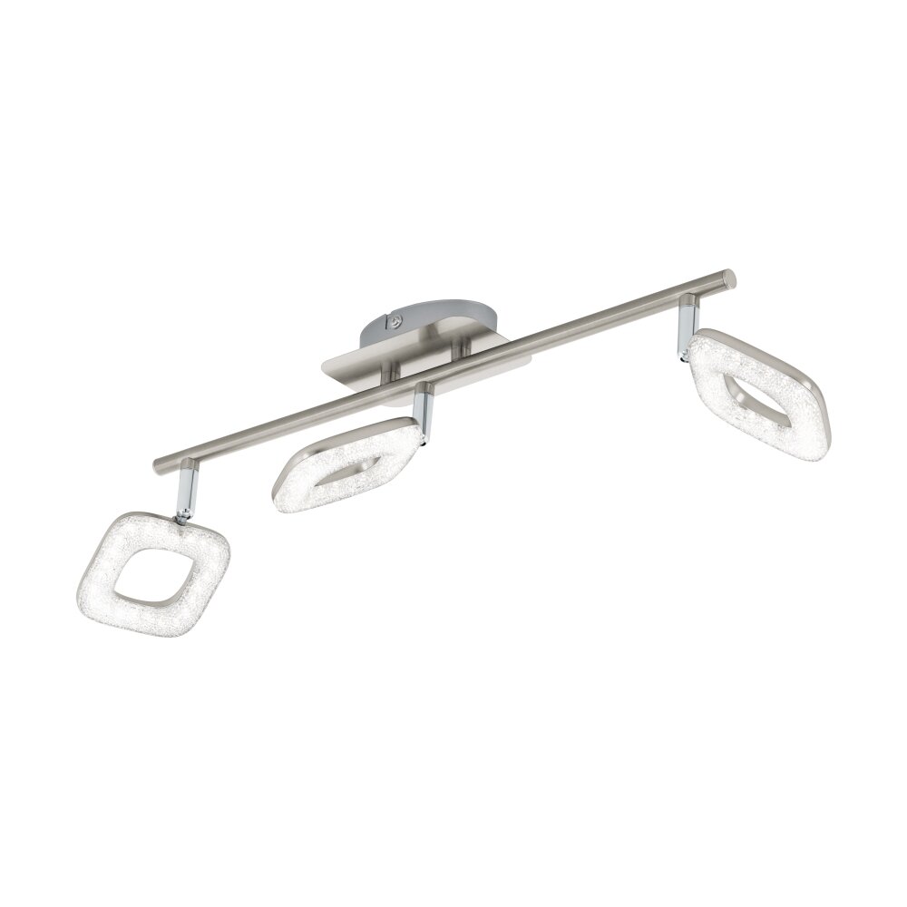 Eglo CRYSTAL Taklampa, Takstrålkastare LED Kristall optik, Nickel matt, 3-ljuskällor main product photo