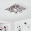 Marsen Taklampa LED Nickel matt, 4-ljuskällor, Fjärrkontroll, Färgväxlare
