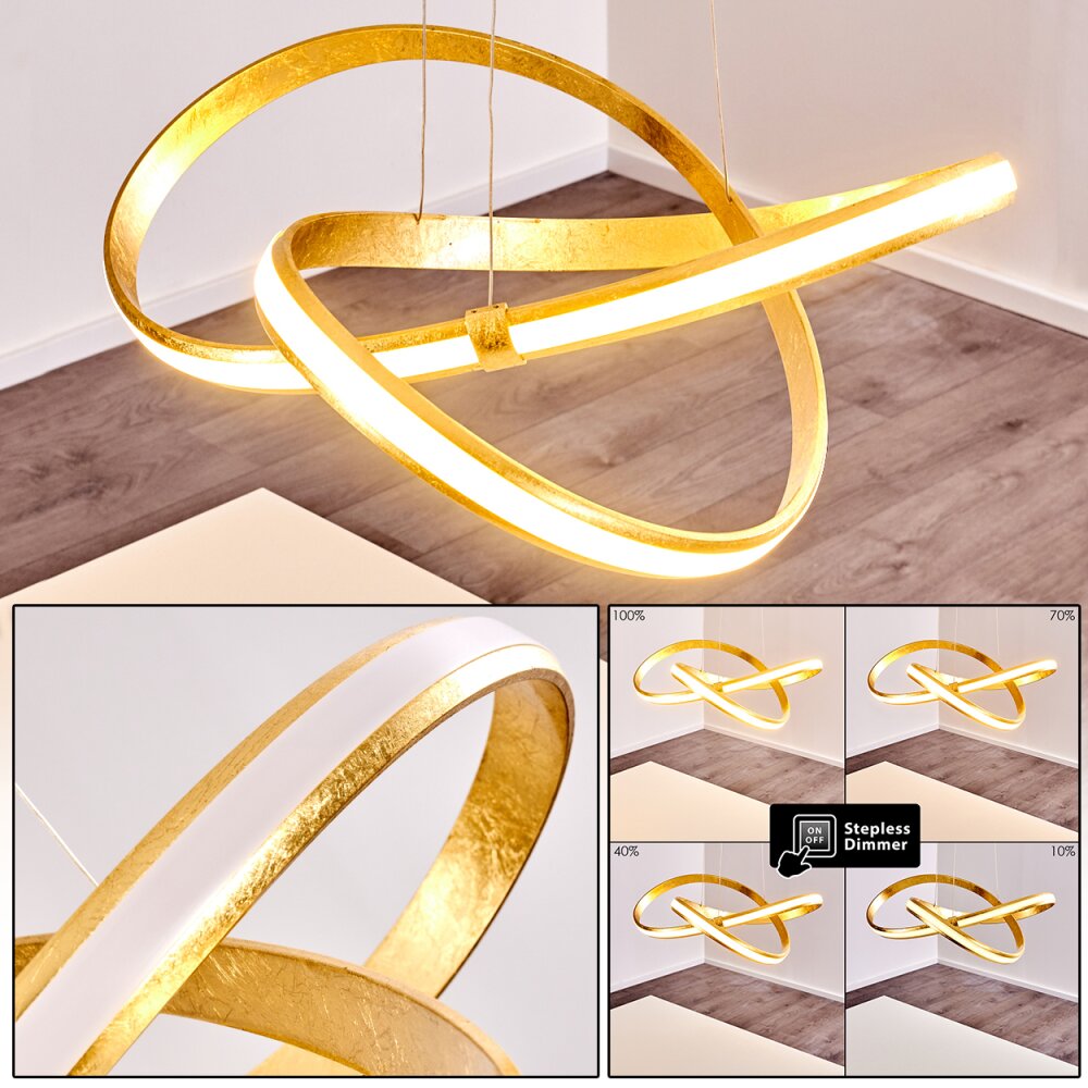 Woyens Pendelbelysning LED Guld, 1-ljuskällor main product photo